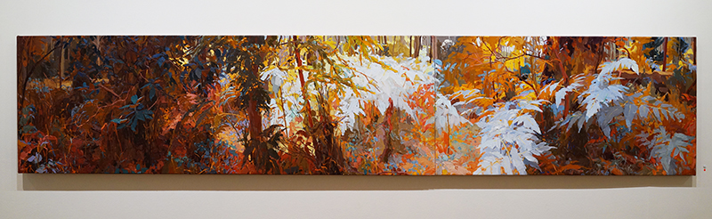 MARY TONKIN, Above the white gums... 2014 oil on linen 54 x 447 cm